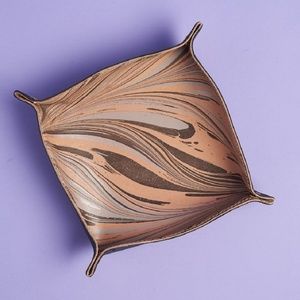 Tribe Alive leather marbled tray